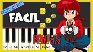 Ranma1/2  -  TUTORIAL DE PIANO FÁCIL