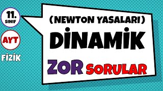 💪ANLAYANIN SIRTI YERE GELMEZ. EFSANE DİNAMİK SORULARI🤌| Newton’un Hareket Yasaları Zor Soru Çözümü