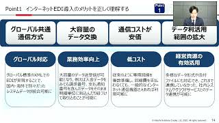 インターネットEDI移行方法とデータ連携基盤活用のすすめ アーカイブ動画