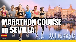 Marathon course at Sevilla Marathon