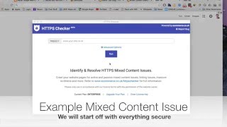 HTTPS Mixed Content Tool - Live Example