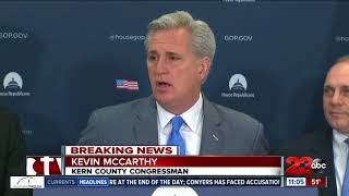 Bakersfield Congressman and House Majority Leader Kevin McCarthy issues statement on Thomas Fire