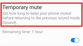 What Is Meaning Of Temporary Mute Samsung Phone - Best Feature