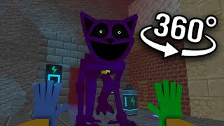 Poppy Playtime Chapter 3 - Minecraft 360° VR Animation (CatNap Chase Scene)