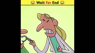 😂 Wait For End 😂 | Funny Cartoon Story #shorts #trending #viral #funny #animatedstories #animation