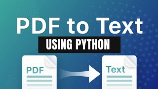 Convert Pdf file to text using python|Python mini projects |