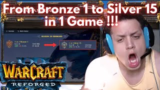 Tyler1 Made it to Silver 15 From Bronze 1 in 1 Game !!!