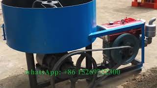 diesel motor tube mixer for cement stone powder, diesel oil engine concrete mixer #mixer #diesel