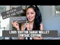 Louis Vuitton Sarah Wallet (Vintage Edition) | Review