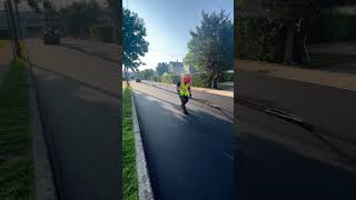 Making it look effortless 🎥: @theblacktopmafia #asphaltcontractor #asphalt