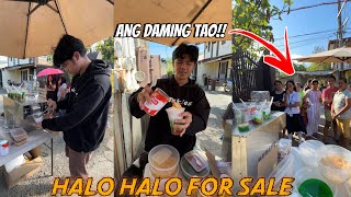 NAG BENTA AKO NG HALO HALO GAMIT ANG SNOW MACHINE KO(GRABE DINUMOG AKO NG CUSTOMER!!)