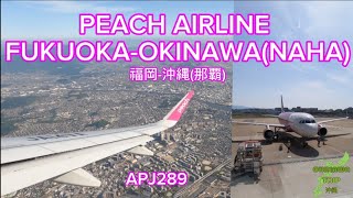 Peach Fukuoka-Okinawa(Naha) 福岡-沖縄(那覇) APJ289