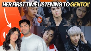 MY GF IS FALLING IN LOVE WITH SB19!! | SB19 performs Gento LIVE on Wish 107.5 Bus (REACTION!!!)