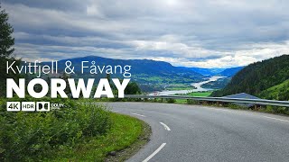 4K Scenic Drive - Fanstastic Landscapes of Norway's Forests and Mountains - Kvitfjell and Fåvang