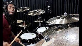 Dedê Silva Baterista da Anitta testando os novos Pratos Anatolian Cymbals