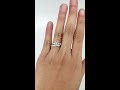 platinum michael b. diamond ring and band 1.66ctw h vs1 gia cert