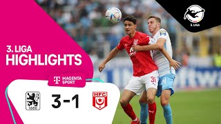 TSV 1860 München - Hallescher FC | Highlights 3. Liga 22/23