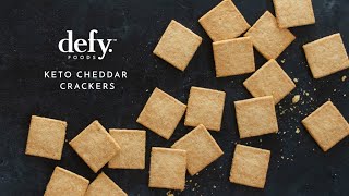 Introducing Defy Foods - Keto Cheddar Crackers!