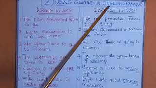 USING GERUND IN ENGLISH GRAMMAR (PART 2)