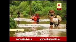 Water logging in Borbata village of Bharuch after fifth day of flood in Naramada