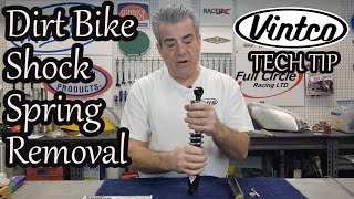 Removing Shock Springs- VintCo Vintage Dirt Bike Tech Tip