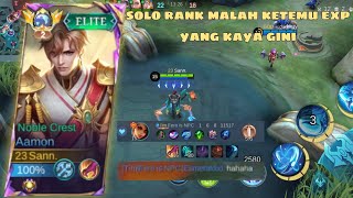 AAMON SOLO RANK MALAH KETEMU EXP YANG KAYA GINI! BIKIN GUA JADI MALES MAIN