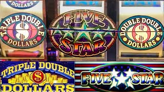 Old School Triple Double Dollars and Five Star Casino Classic 3 Reel Slots