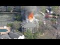 Massive fire destroys apartment complex in West Windsor, New Jersey