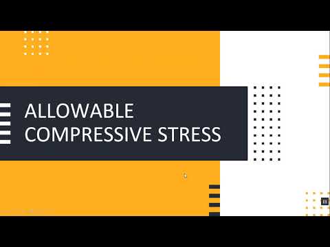 What is allowable compressive stress?