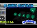 how we can make 2 point Surface in matrix 9.0 |gemvisionmatrix | 3djewelrydesigne | rhino | cadcam