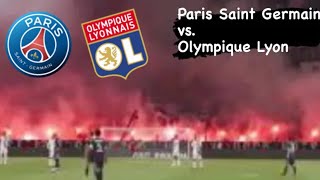 Paris Saint Germain vs Olympique Lyon 19.09.2021 ultras pyro choreo
