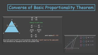 Converse of Basic Proportionality Theorem | Similar Triangles| TG Grade 10 | Math | Khan Academy