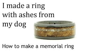 woodturning - How to make a wood memorial ring