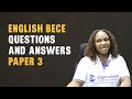 2024 BECE ENGLISH QUESTIONS AND ANSWERS REVISION PAPER 3 | BECE REVISION