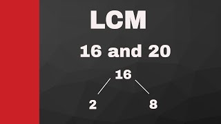 LCM of 16 and 20