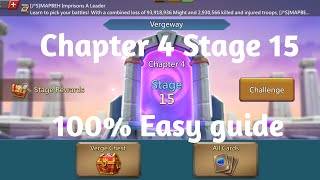 Lords mobile Vergeway Chapter 4 Stage 15 easiest guide