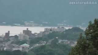 山陽自動車道 上り宮島SAからの風景