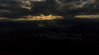 Banska Bystrica from above - 4k footage