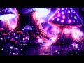 illuminated tranquility relaxing music with luminous mushroom scenes ambient forest harmony