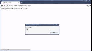 jQuery Tutorial 136 Creating a dayhourminsec countdown plugin