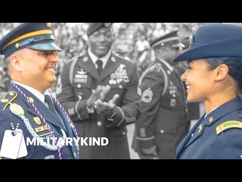 Army Dad Greets Daughter on Graduation Day