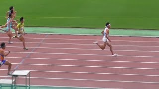 部門Ｂ男子100ｍ予選全組(4組　藤原寛人) -エコパトラックゲームズ2019-