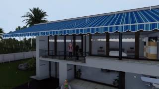 Retractable folding lateral arm awning - Residential video