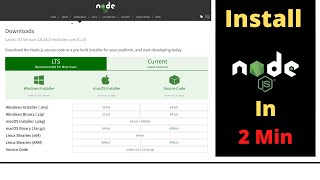 How To Install Nodejs In Windows 7 / 8 / 10 / 11