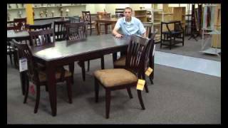 Dark Cherry Dining Table Poundex