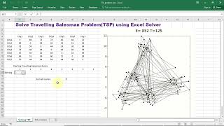 Solve Travelling Salesman Problem (TSP) using Excel Solver