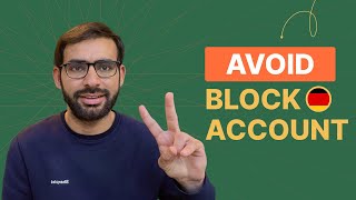 How to AVOID Block account | Study in Germany WITHOUT Block Account