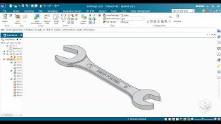 Solid Edge Community Edition tutorial 18 - Spanner