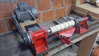 Kako napraviti strug za obradu drveta / Uradi Sam / How To Make A Woodworking Lathe Machine / DIY