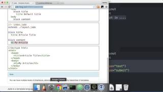 Server Side JavaScript - Jade extends 2